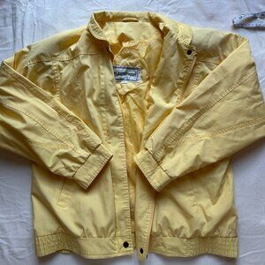 Fleet Street Full Zip Yellow Windbreaker Jacket